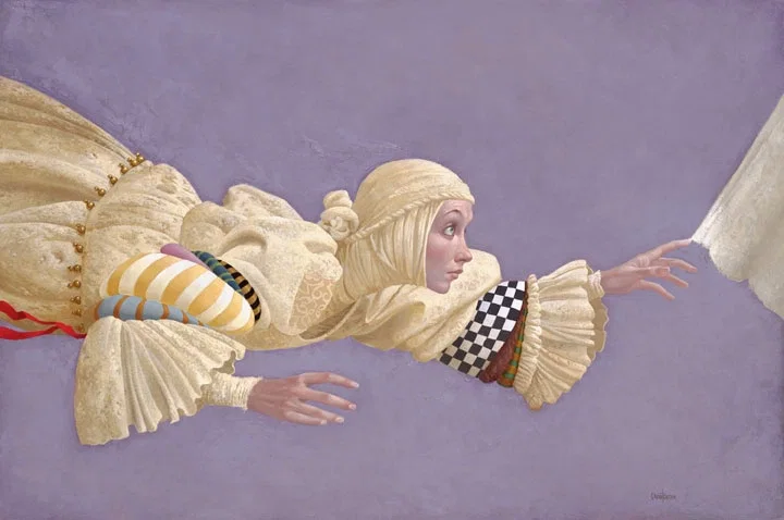 Touching the Hem of God by James Christensen — Giclee On Canvas