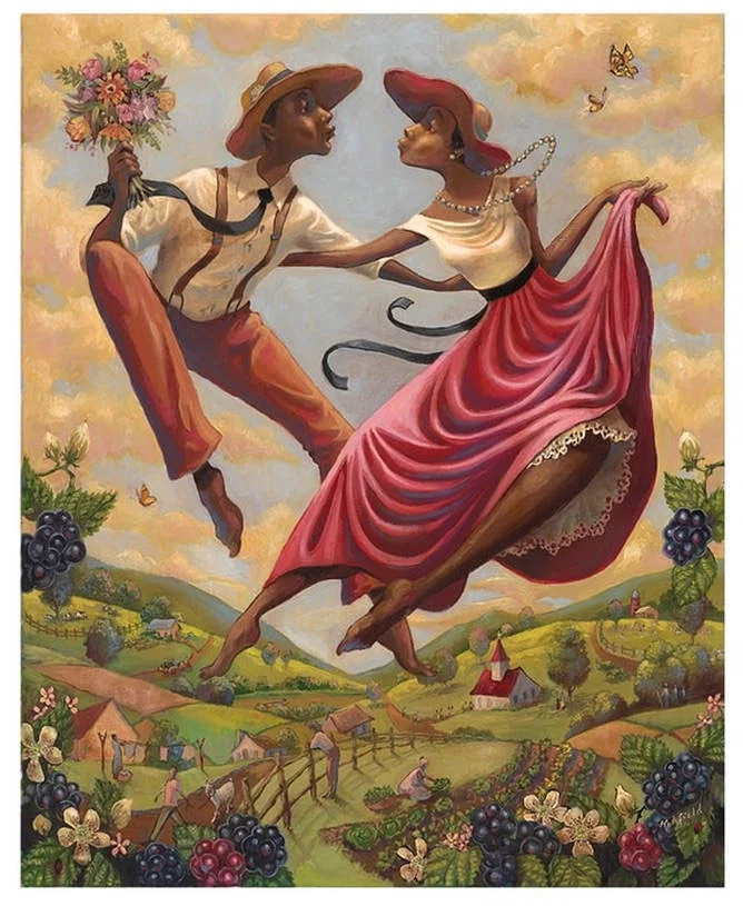 COURTIN by John Holyfield — Giclee On Canvas