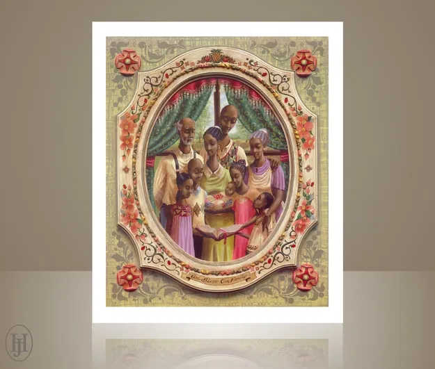 John Holyfield - Family Lithograph