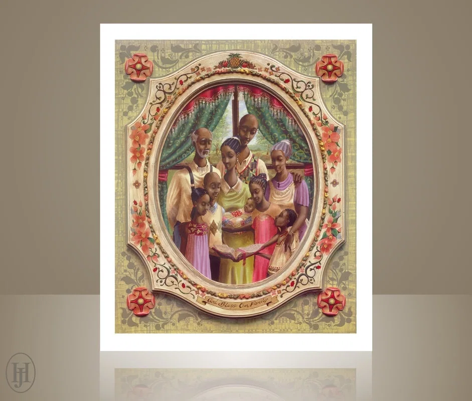 Family Lithograph by John Holyfield