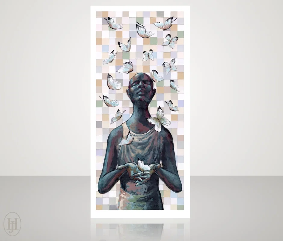 Inner Peace Color Block Edition by John Holyfield — Giclee On Paper