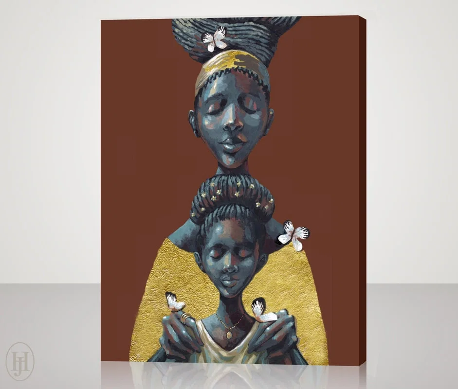 Mother's Love Embellished Edition by John Holyfield — Hand-Embellished Giclee on Canvas