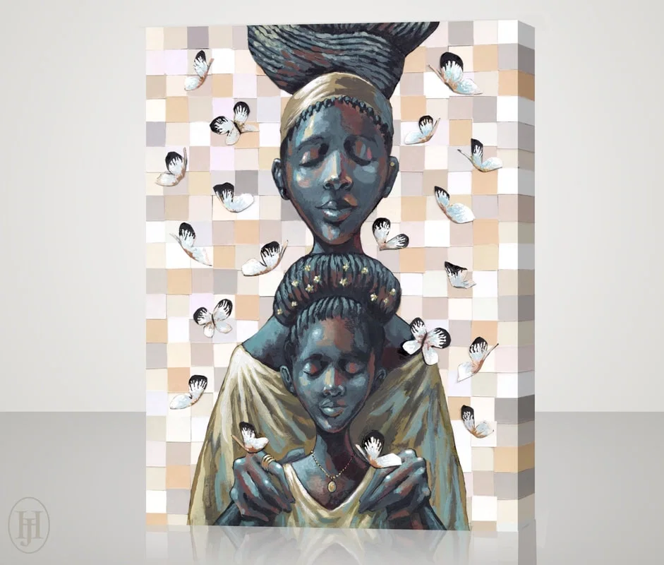 Mother's Love Xtra Large by John Holyfield — Giclee On Canvas