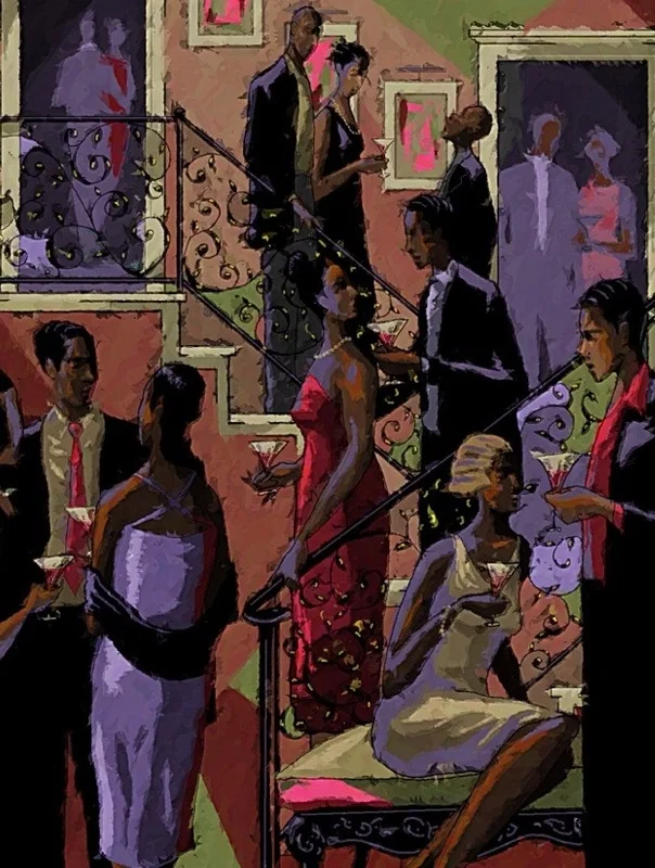 SOCIALITES by John Holyfield — ï¿½Giclee On Canvas
