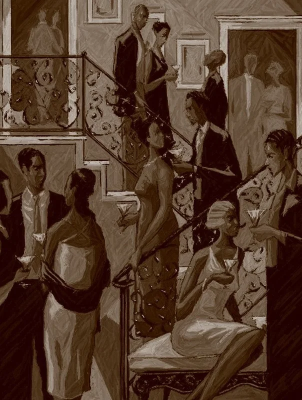 SOCIALITES SEPIA EDITION by John Holyfield — ï¿½Giclee On Paper