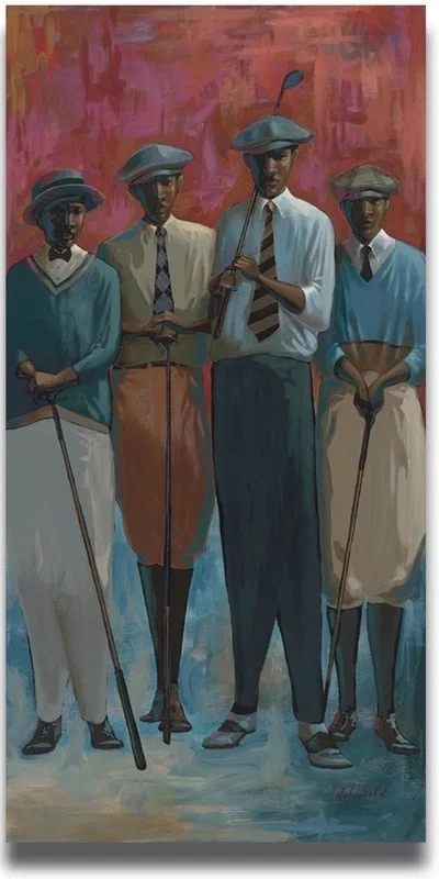 Kings Of The Fairway by John Holyfield — Original Acylic on Board