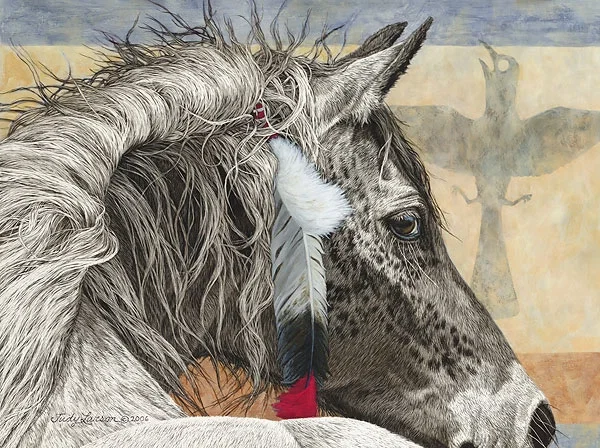 The Crow Tipi by Judy Larson — Canvas