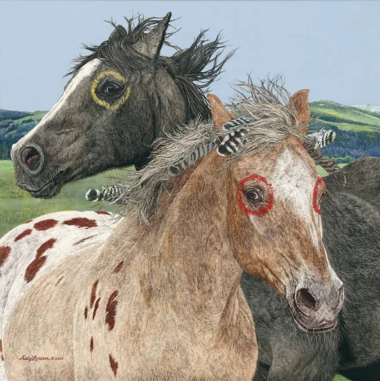 Ebenezer and the War Horse by Judy Larson — Canvas