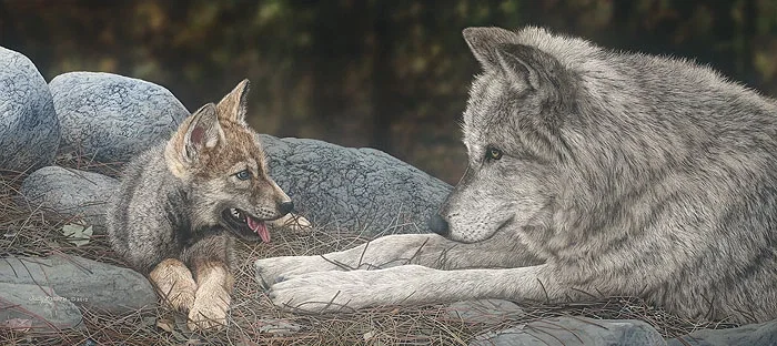 The Lesson by Judy Larson — Canvas