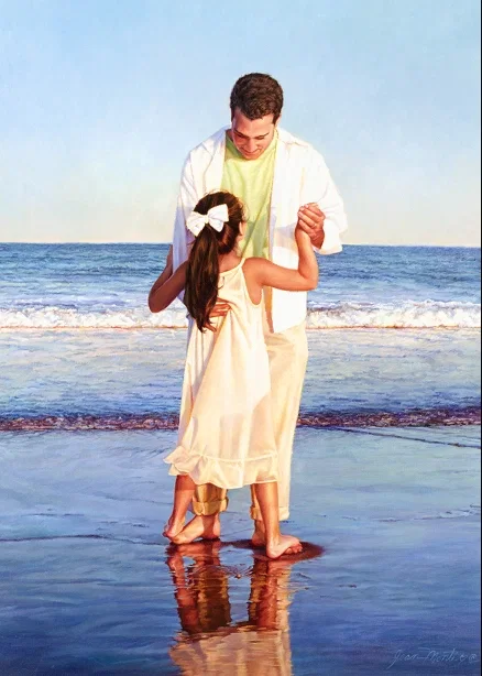 DADDYS LITTLE GIRL by Jean Monti — Canvas