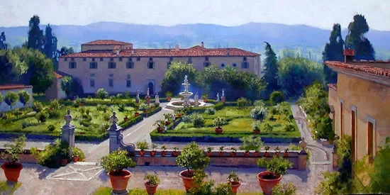 Villa di Castello by June Carey — Canvas