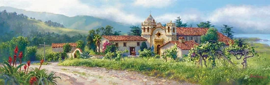 The Padres Vineyard by June Carey — Master Works Edition On Canvas