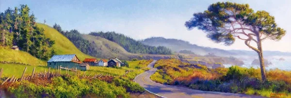 Pacific Coast Highway by June Carey — Master Works Edition On Canvas