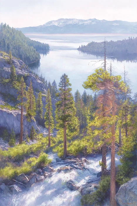 Cascade of Light, Emerald Bay, Lake Tahoe by June Carey