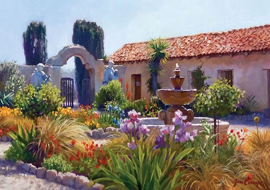 Big Little Mission Garden by Don Demers — Giclee On Canvas