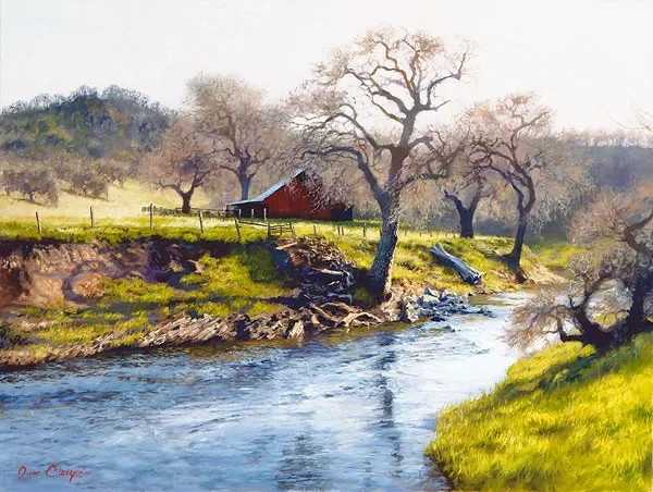 Early Spring at Stony Creek by June Carey — Canvas