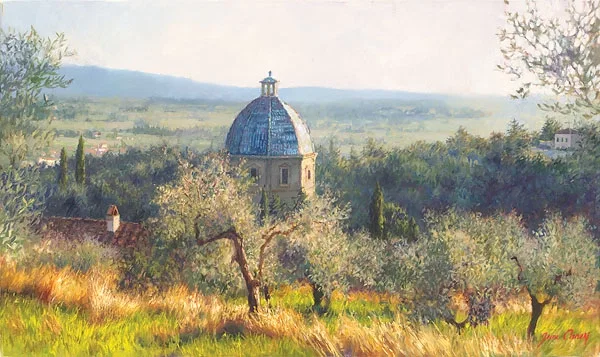 Cortona November SMALLWORK EDITION ON by June Carey — Canvas