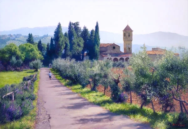 Cercina Above Careggi by June Carey — Canvas