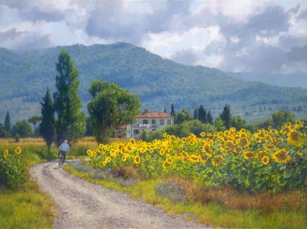 My Girasoli by June Carey — Master Works Edition On Canvas