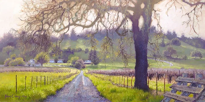 Early Spring Sonoma Valley by June Carey — Canvas