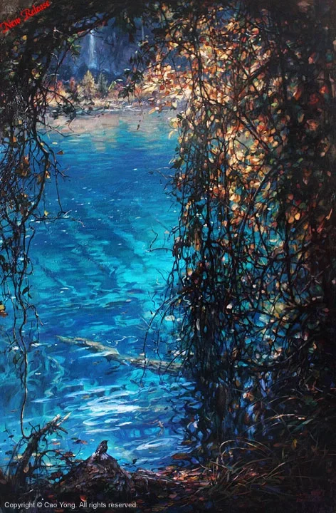 Jiuzhaigou Valley I by Cao Yong — Giclee On Canvas The Eastern Series
