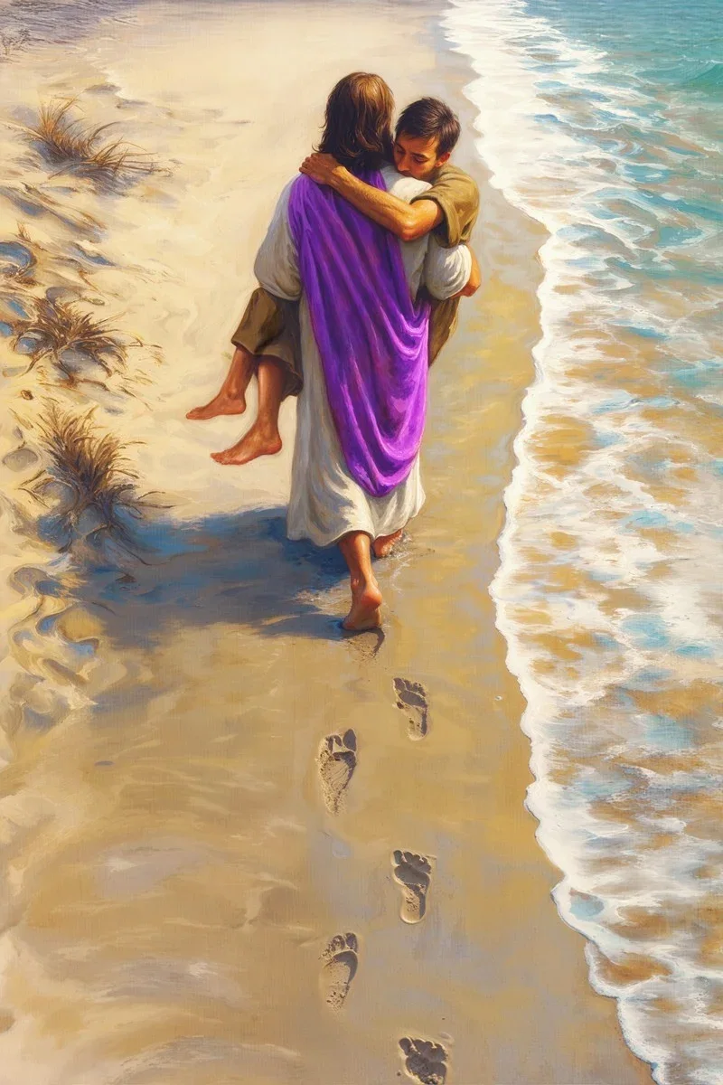 Footprints in the Sand Gallery Wrap by Kevin Carden — Giclee On Canvas