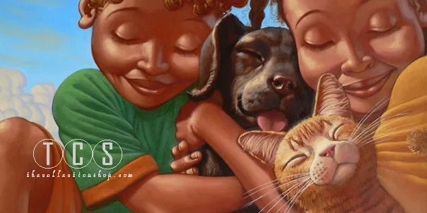Puppy Love Giclee Artist Proof by Kadir Nelson