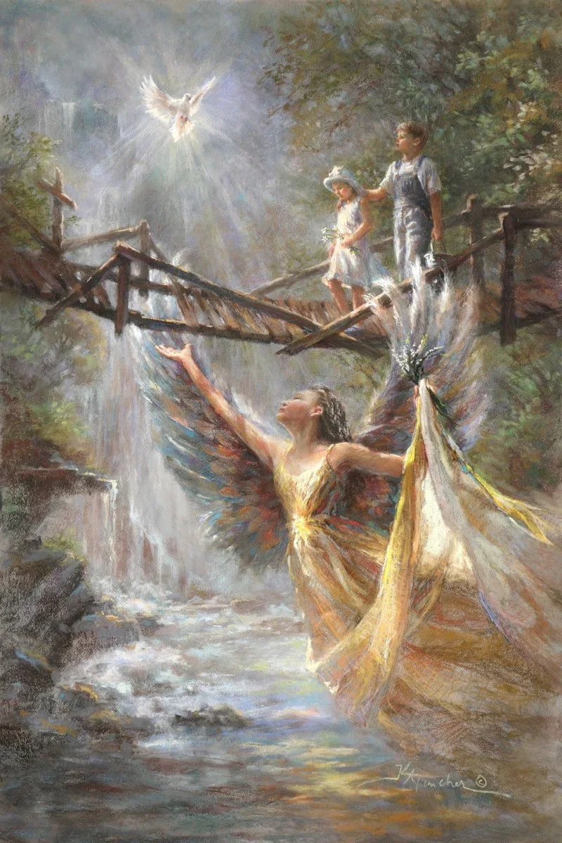 Wings of Protection Gallery Wrap by Kathryn Fincher — Giclee On Canvas