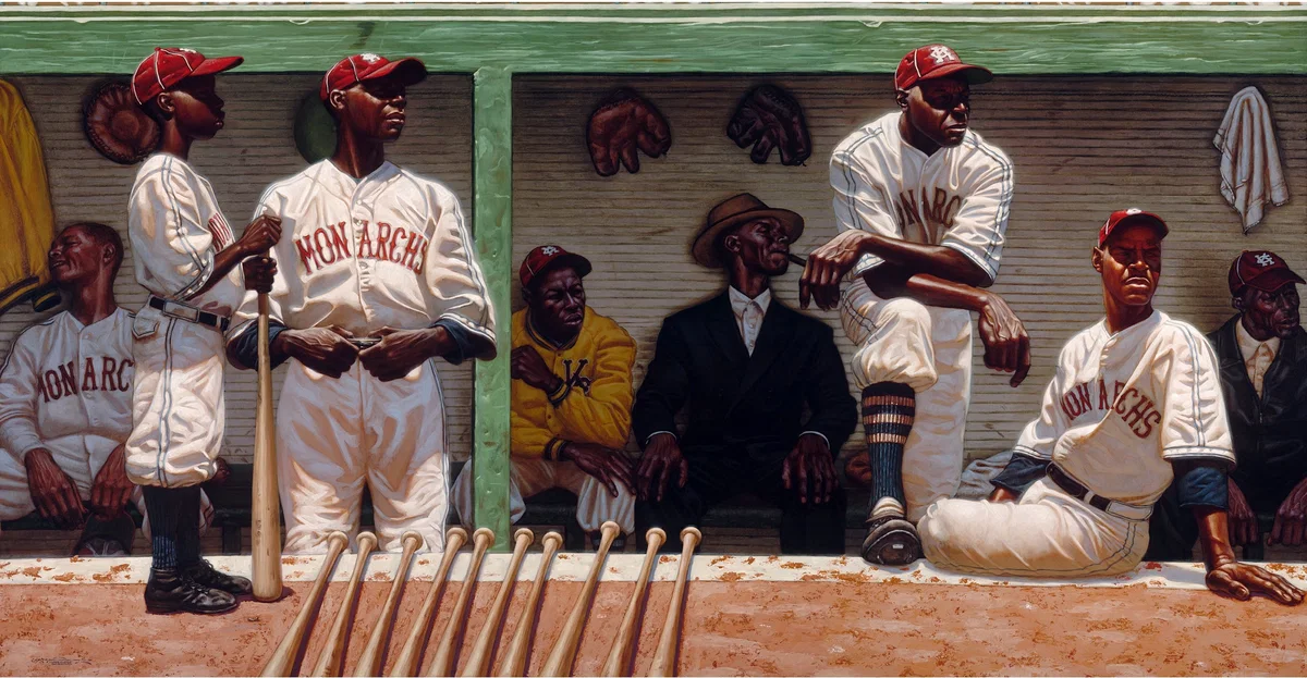 Kansas City Dugout Paper Remarque by Kadir Nelson