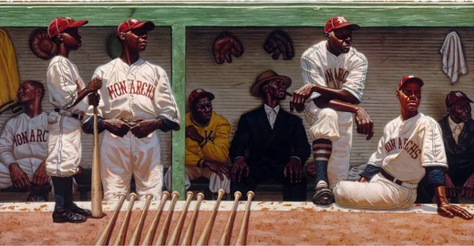 Kansas City Dugout Paper Remarque by Kadir Nelson