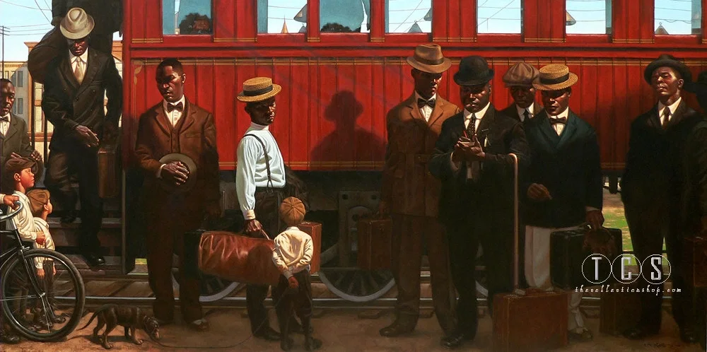 Rube And The Giants Canvas Artist Proof by Kadir Nelson