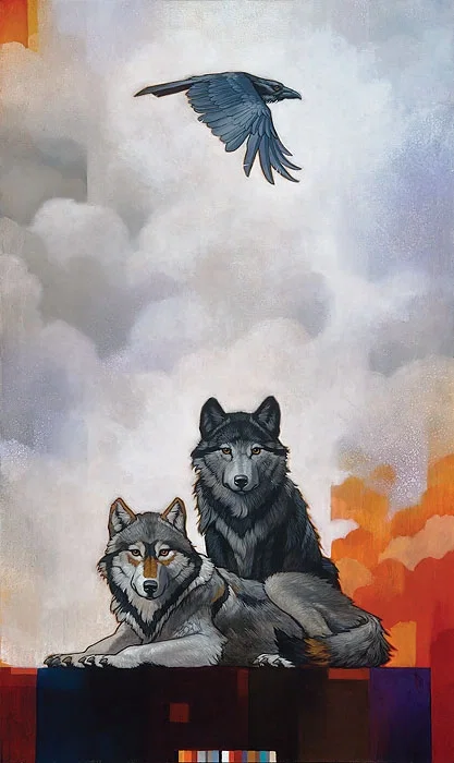 Druid Alphas with Raven by Craig Kosak — Canvas
