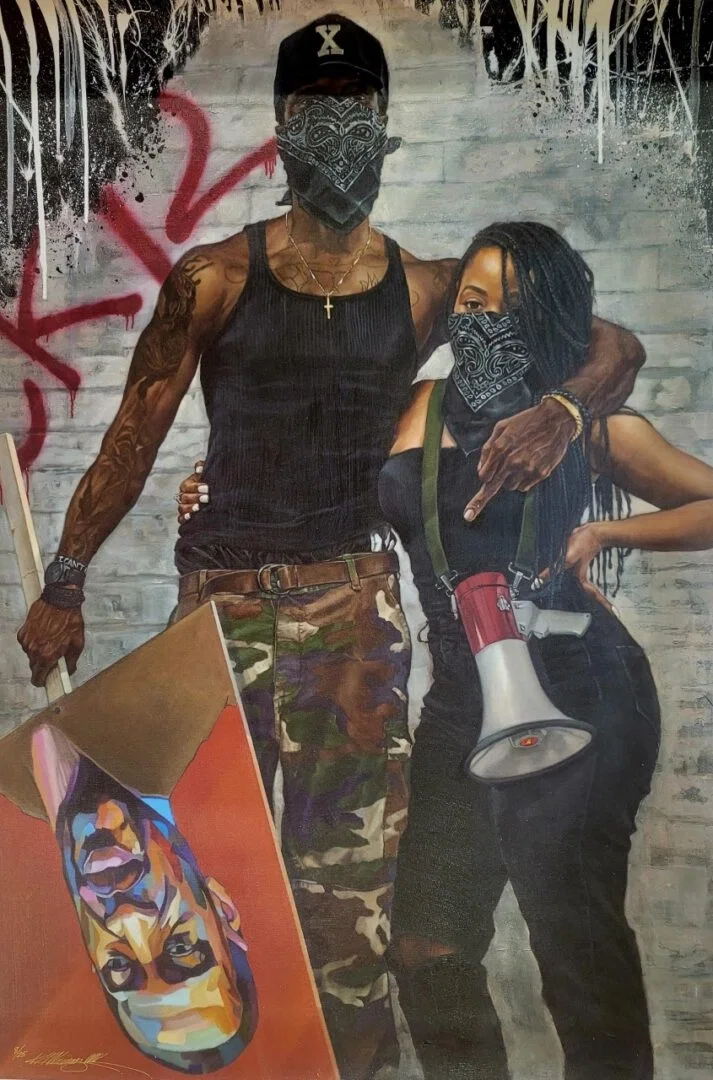 Date Night by Kevin Williams (WAK) — Hand-Embellished Giclee on Canvas