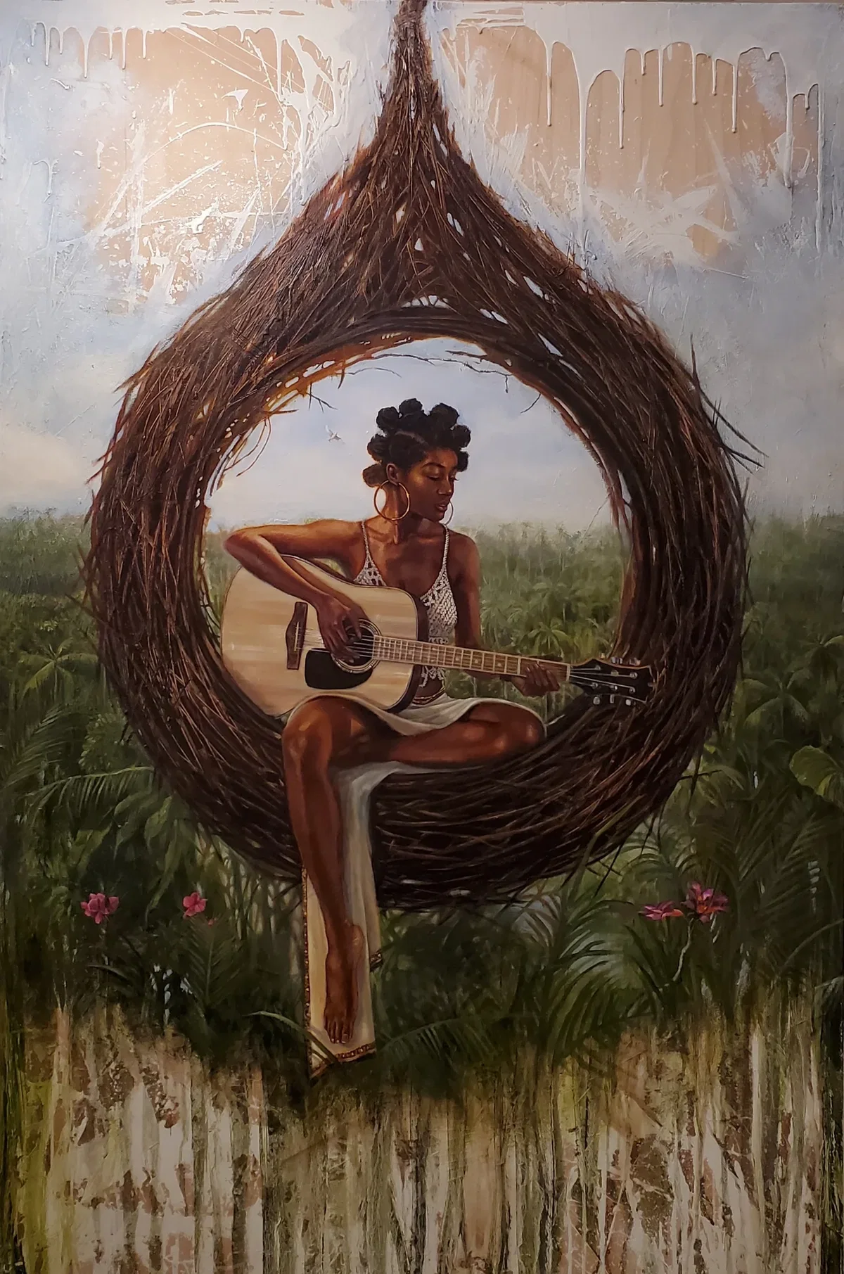 Finding Peace by Kevin Williams (WAK) — Hand-Embellished Giclee on Canvas