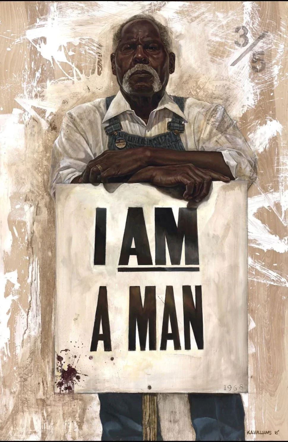 I Am A Man by Kevin Williams (WAK) — Hand-Embellished Giclee on Canvas