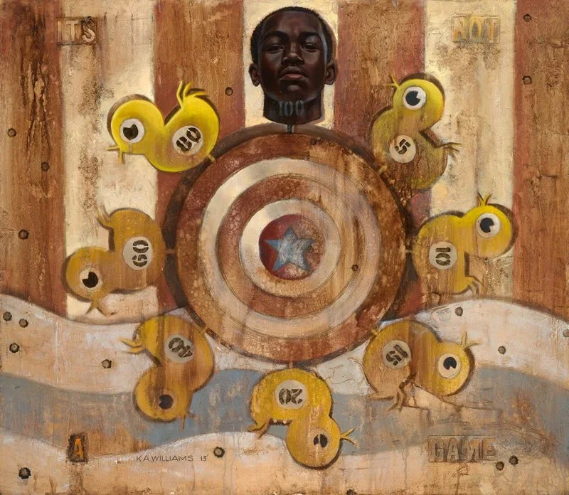 It's Not A Game by Kevin Williams (WAK) — Hand-Embellished Giclee on Canvas