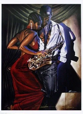 Sax Appeal by Kevin Williams (WAK) — Giclee On Canvas Remarque