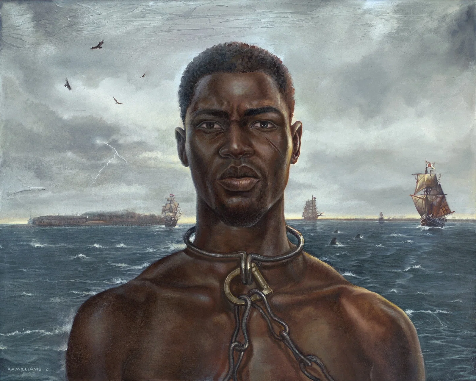 Stolen King by Kevin Williams (WAK) | Hand-Embellished Giclee on