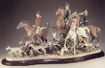 Fox Hunt by Lladro — Porcelain Figurine