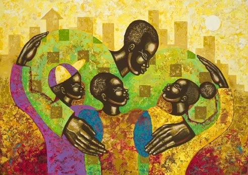 The Spirit Of Fatherhood Limited Edition by Larry Poncho Brown