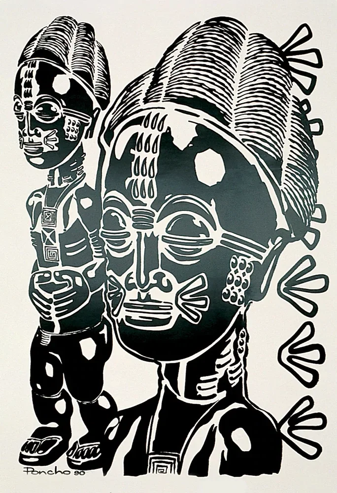 SPIRITUAL SPOUSE SILKSCREEN ARTIST PROOF by Larry Poncho Brown