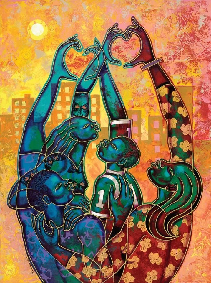 It's All About Love by Larry Poncho Brown — Lithograph