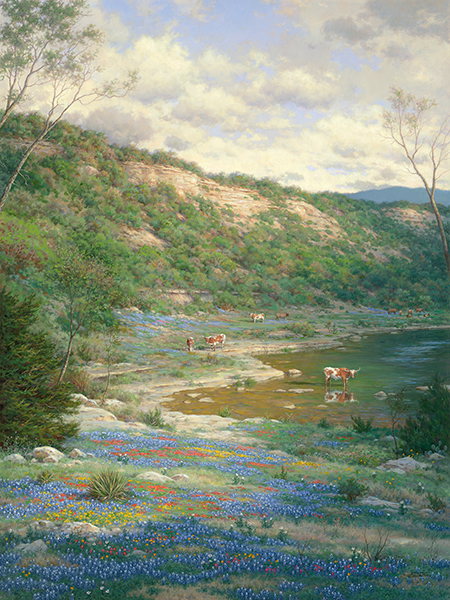 Texas Spring by Larry Dyke by Larry Dyke — Canvas