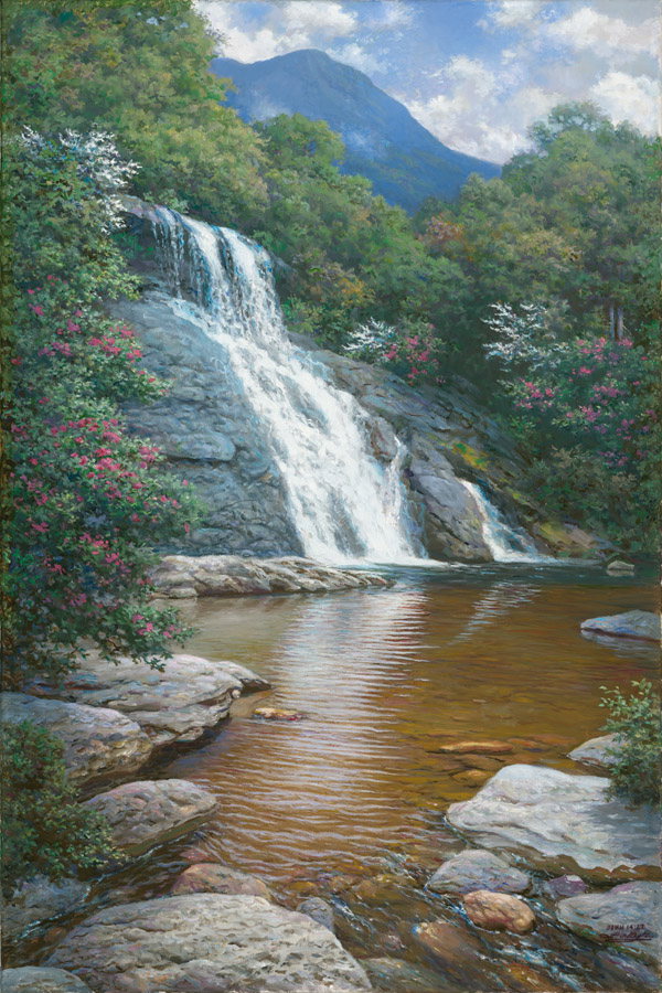 Peaceful Reflections by Larry Dyke by Larry Dyke — Giclee on Canvas