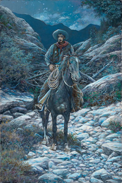 The Jig Is Up by Larry Dyke by Larry Dyke — Giclee on Canvas