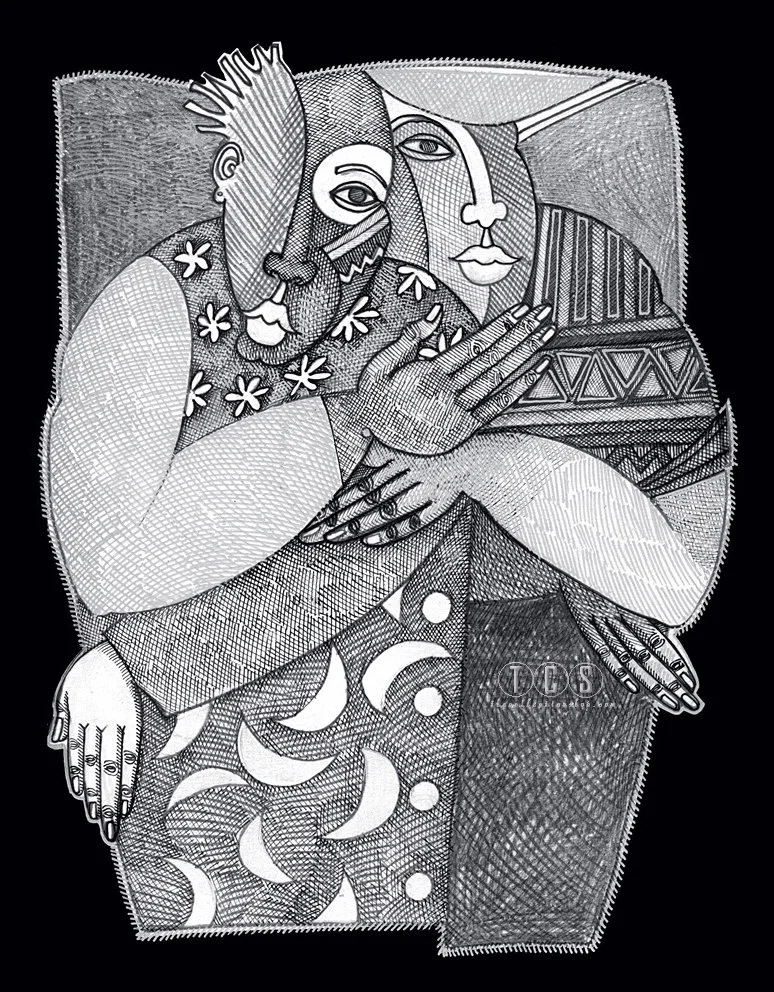 Being With You by Charles Bibbs — Giclee On Paper