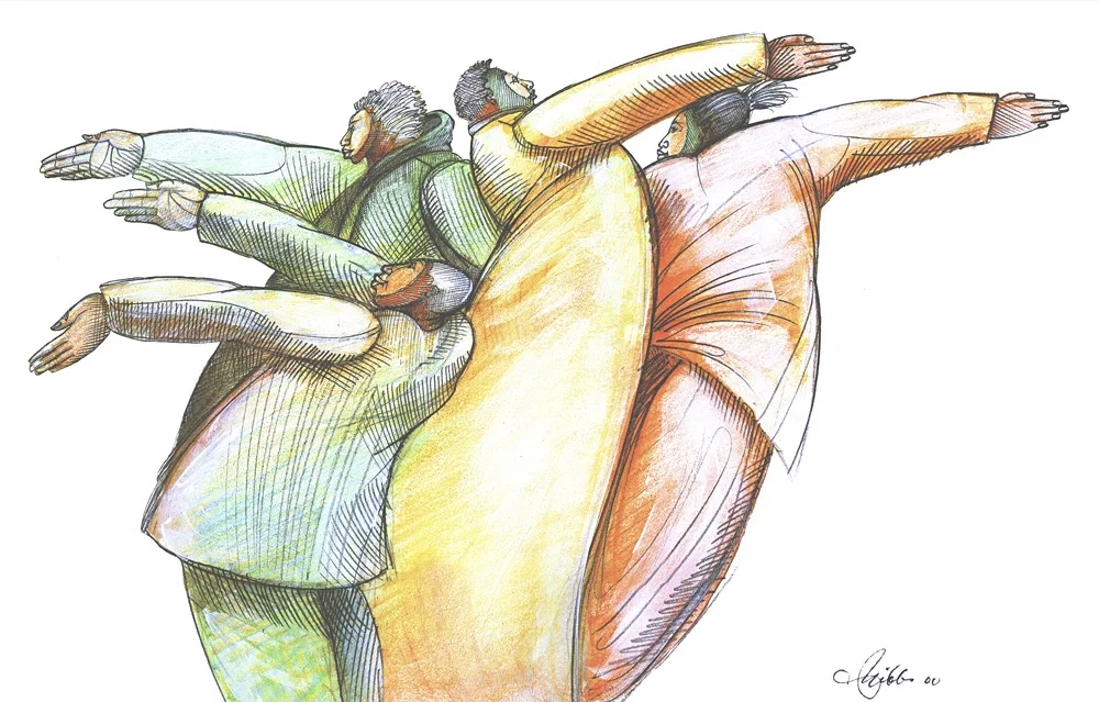 Giving Hands Giclee by Charles Bibbs