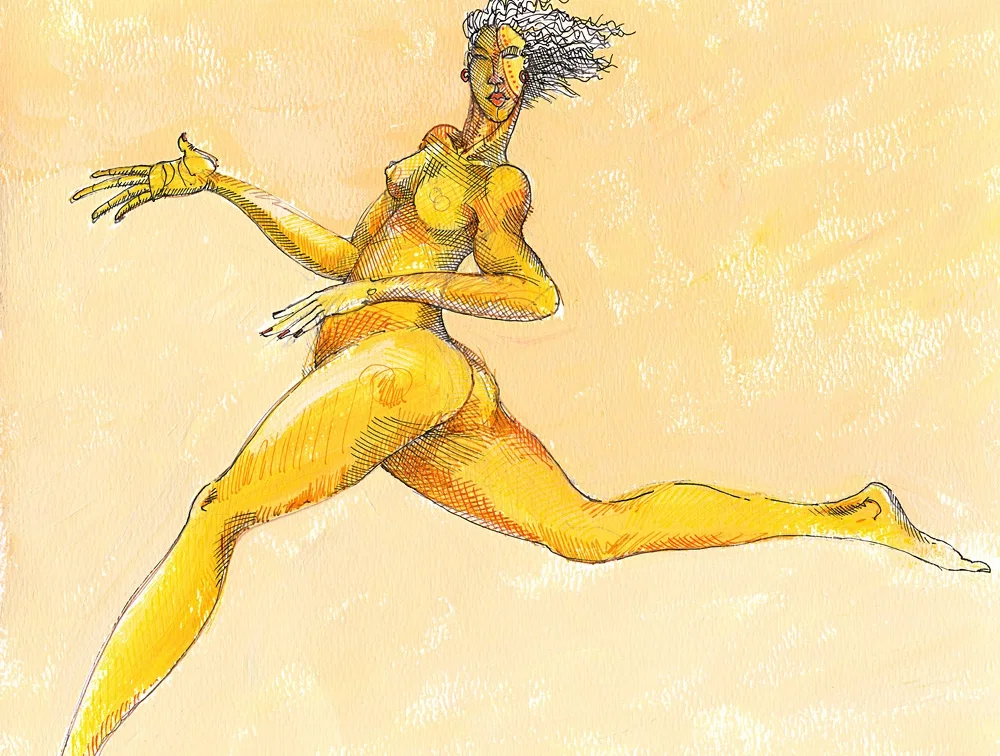 Running Ba Giclee by Charles Bibbs