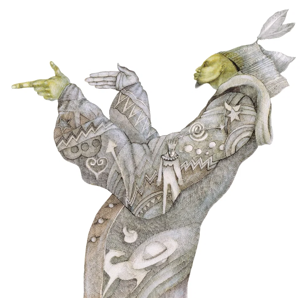 The Mystic Holyman - Hand Enhanced Giclee by Charles Bibbs