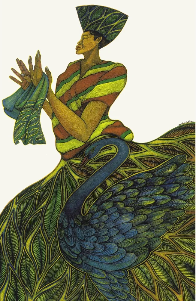 Silk Maiden Printers Proof Remarque by Charles Bibbs